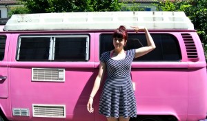 striped dress vw bus