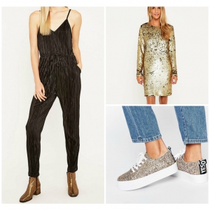 Glitzer_Overall_Goldenes_Pailletten_Kleid_Glirter_Sneaker